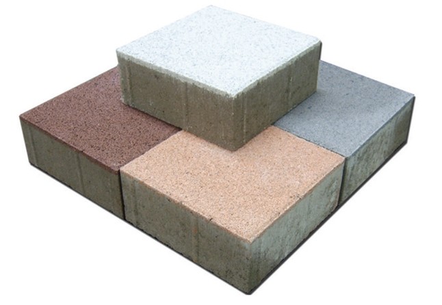 Four SPP Block color variants side by side, ranging from light grey to terracotta and charcoal